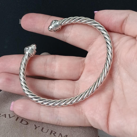 David Yurman 5mm Cable Classic Renaissance Sterling Silver Bracelet - Picture 4 of 4